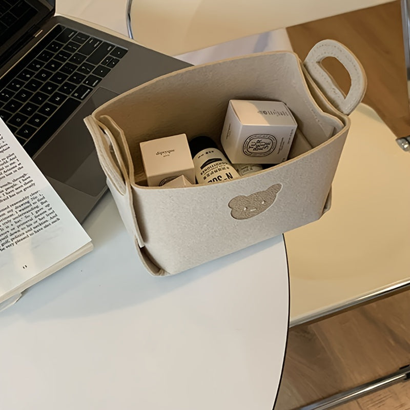 Cartoon Pattern Storage Basket for Toys and Clothes Organizing