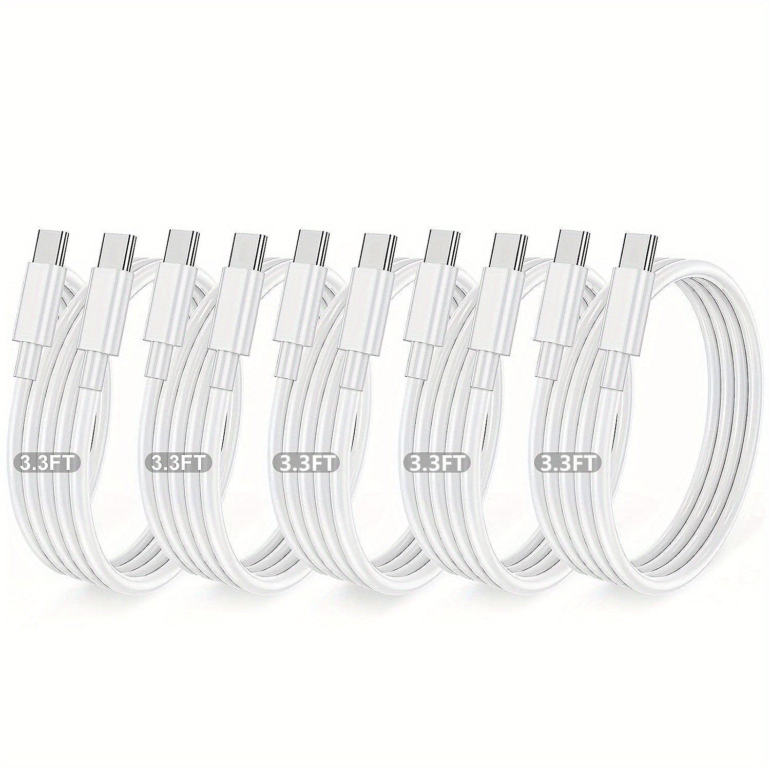 USB C to USB C Cable 60W Fast Charging 91.44cm for Samsung S22 S21 S20 Note 20 10