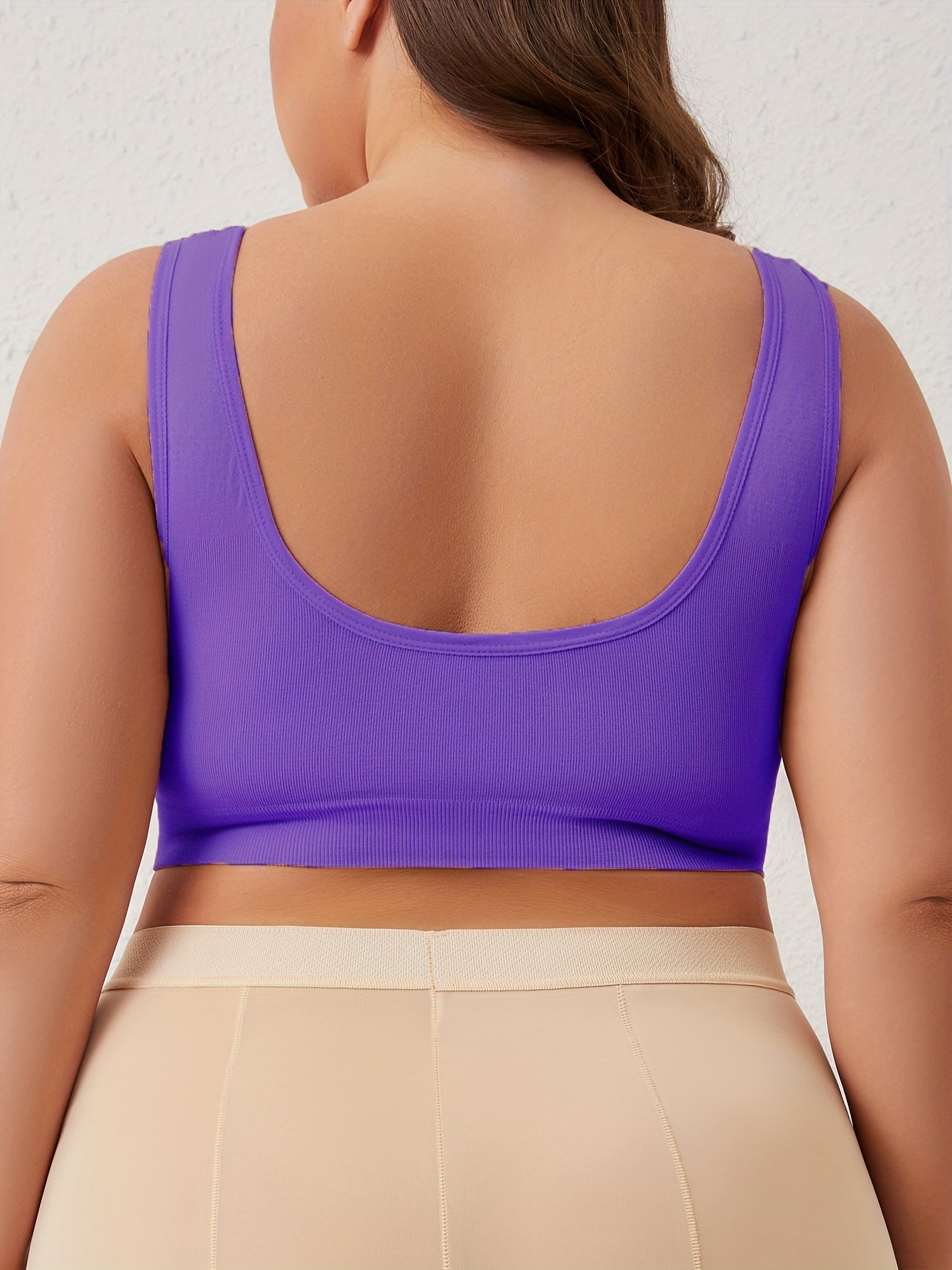 Women's Plus-Size Sports Bras Set for Yoga Fitness and Running Breathable Fabric