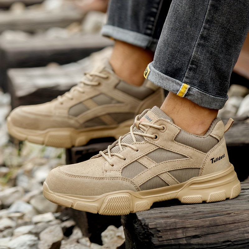 Men's Insulated Steel Cap Work Shoes Breathable Resistant Sole for Electricians