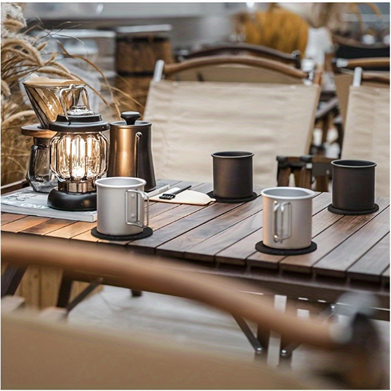 Juego de 12 posavasos de fieltro con soportes para bebidas y protección de mesa