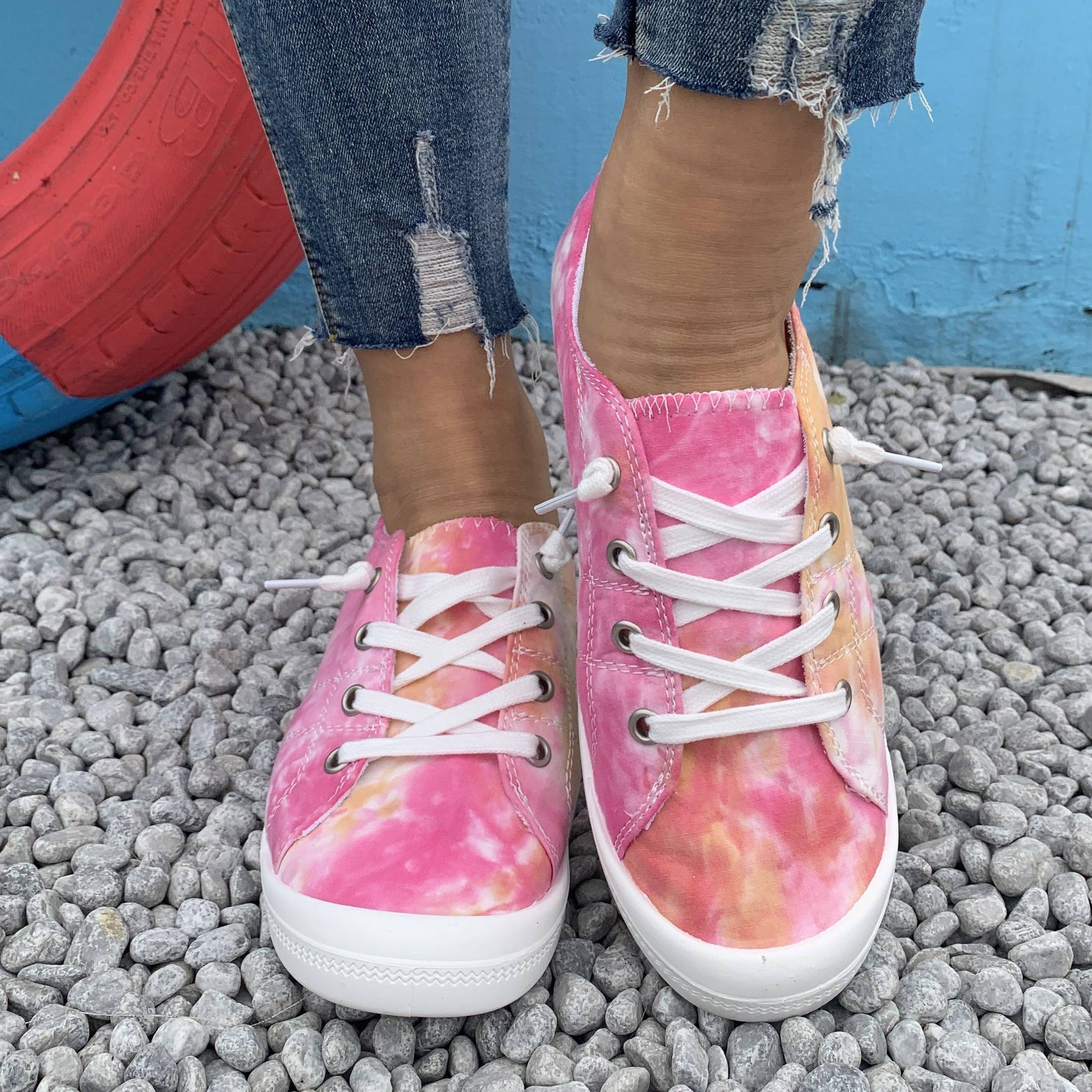 Women's Casual Flat Slides with Soft Sole and Fabric Upper