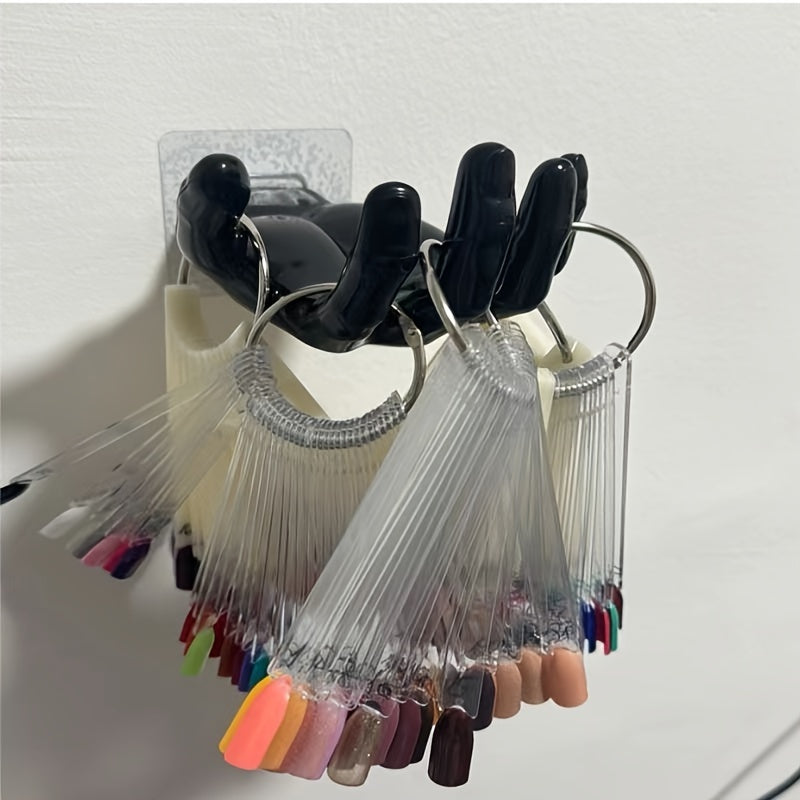 Contemporary Hand-Shaped Wall Hook with Candle Holder Strong Adhesive Holds Up to 1kg for Keys Towels Bathroom Bedroom