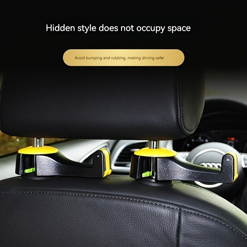 Gancho trasero universal para coche, soporte multiusos para teléfono en el respaldo del asiento