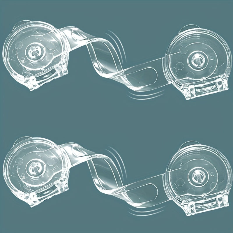 Child Safety Locks Set of 5 Transparent ABS Childproof Drawer Cabinet Fridge Toilet Locks