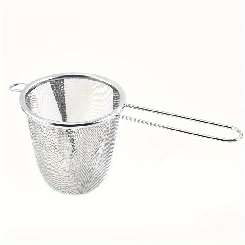 Single Ear Stainless Steel Tea Filter for Home Use with Hanging Option