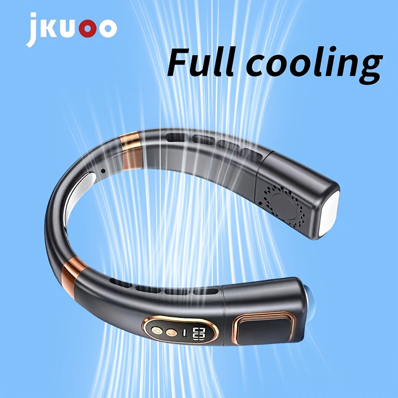 Wearable Personal Cooling Fan Portable Neck Fan 5-Speed USB Rechargeable