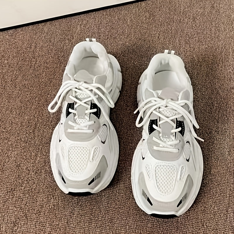 Women's Mesh Sneakers Platform Breathable Walking Shoes Plus Size