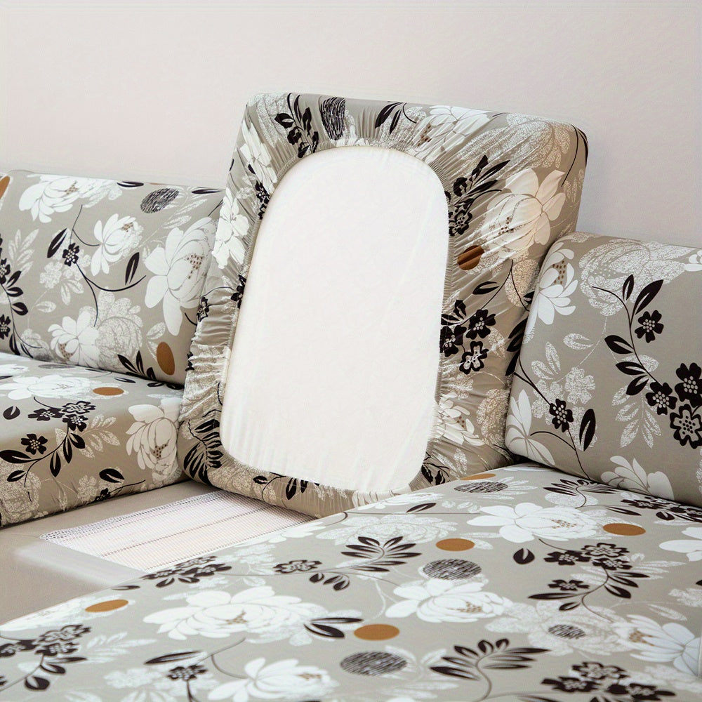 Waterproof Flower Printed Sofa Slipcover for Furniture Protection in Living Room