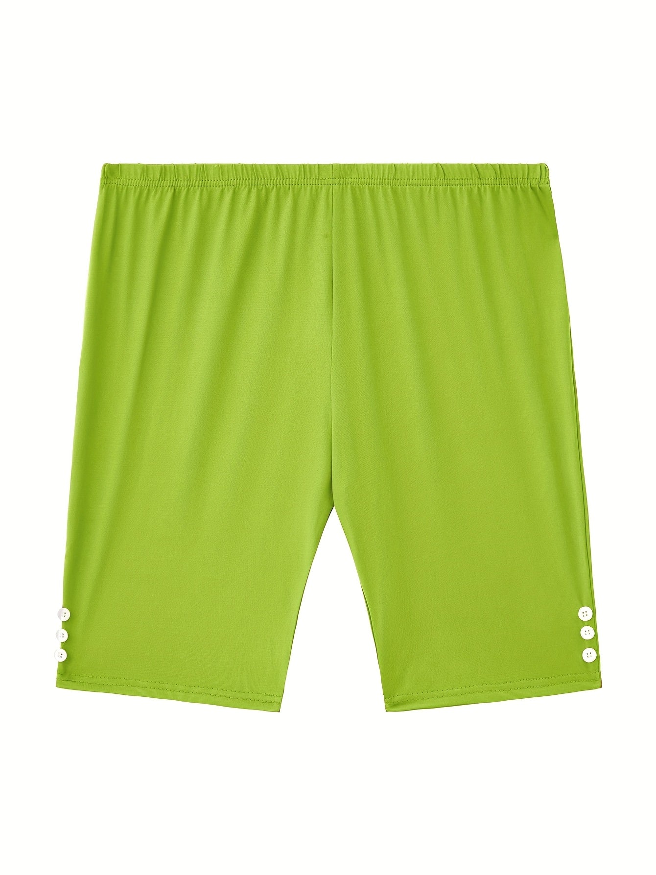 Plus Size Women’s High-Waisted Capris Breathable Summer Shorts