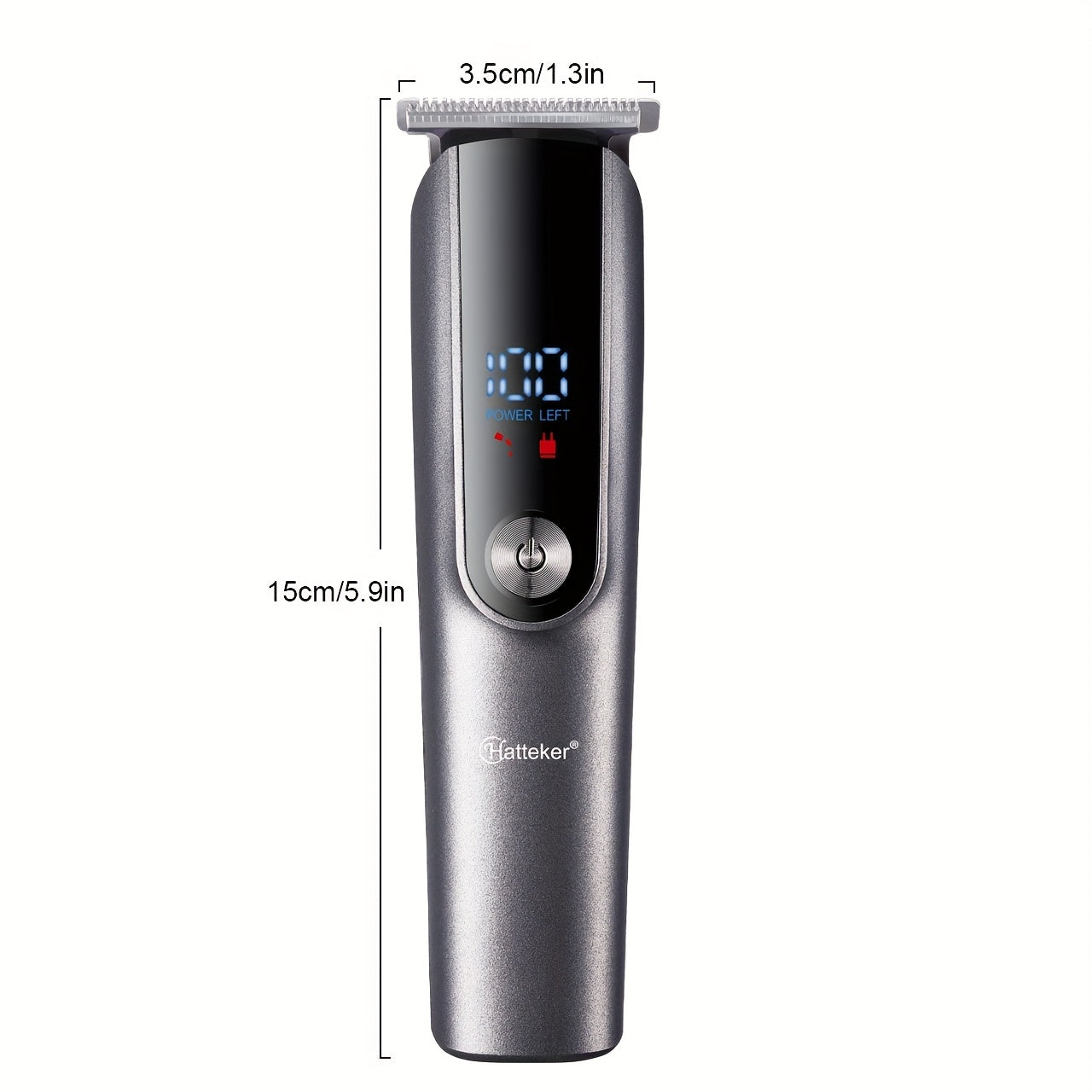 5 в 1 Электрический набор для ухода с ЖК-дисплеем для машинок для стрижки — отличный подарок для мужчин