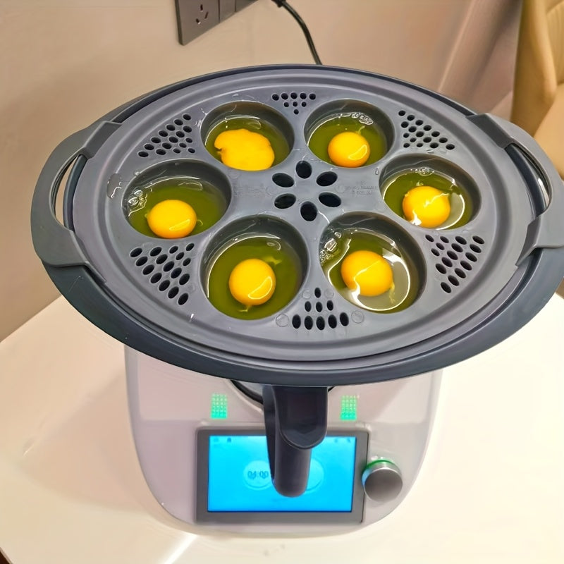 Egg Cooker with Four-Slot Egg Steamer, Poached Egg Maker, Includes Egg Boiling Pot