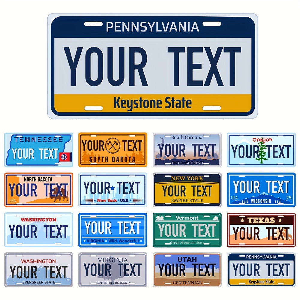 Vintage Metal Plaque 15.24x30.48 cm Waterproof Dustproof Home Business Decor