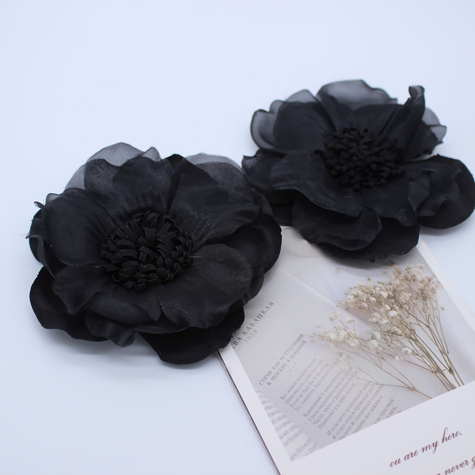 Women's Removable Floral Shoe Clips with Multi-Color Camellia Design