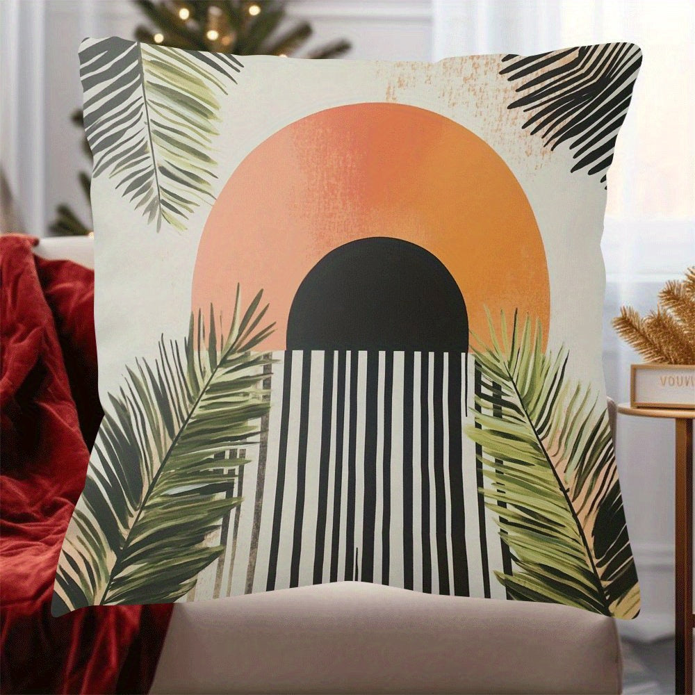 Waterproof Boho Short Plush Throw Pillow Cover 45.72x45.72 cm Sofa Bedroom Decor