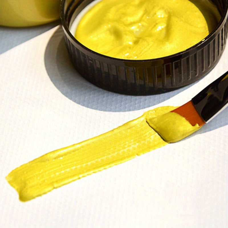 60 мл Золотой краски Металлическая акриловая краска, водостойкая и устойчивая к выцветанию для проектов DIY, включая окраску статуи и ручную роспись одежды.