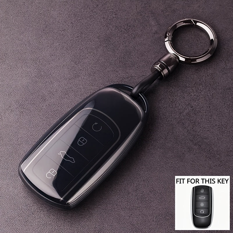 Luxury TPU Car Key Fob Cover Black Full Protection Remote Case