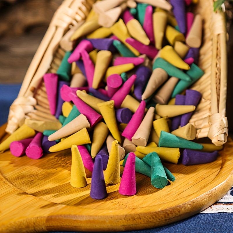 Wooden Fragrance Cones Set 80/120 for Aromatherapy Home Incense Deodorizing