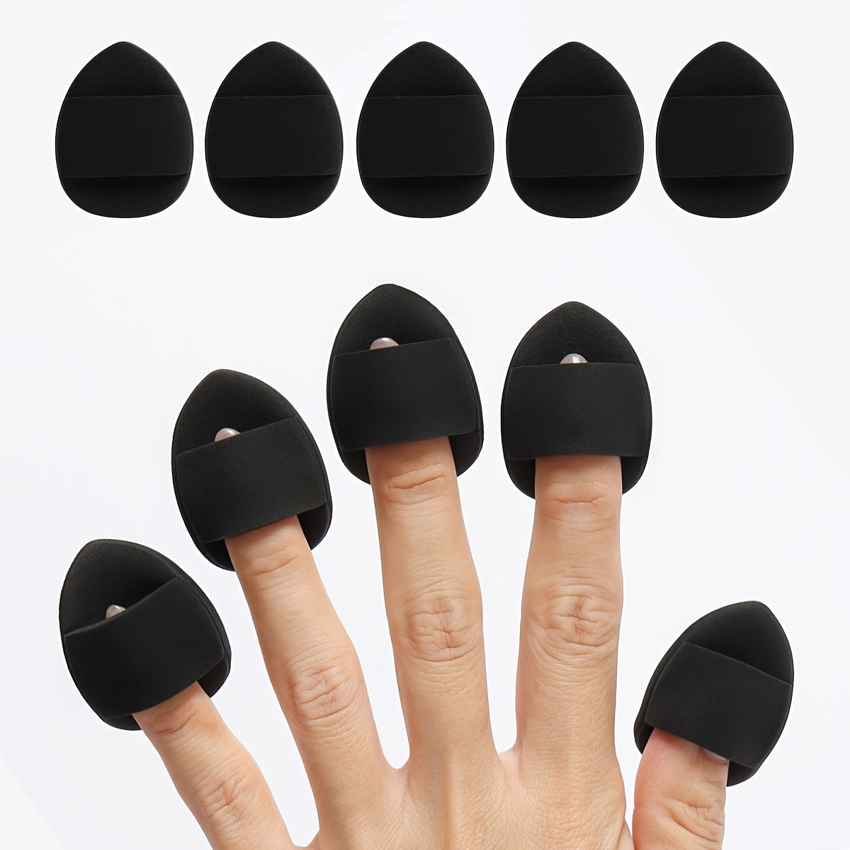 10/12 ta paketdagi makiyaj cho'tkasi, turli ranglar, jel asosini aralashtirish uchun asboblar