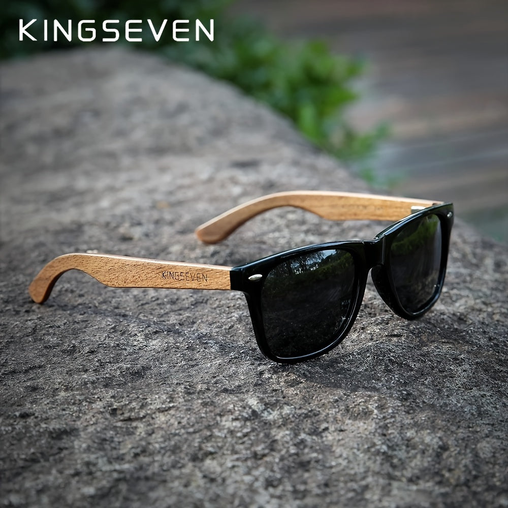 Black Walnut Wooden Sunglasses Polarized Retro Eyewear for Men and Women