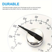 Waterproof Outdoor Thermometer Self-Adhesive No Batteries Needed for Windows and Doors