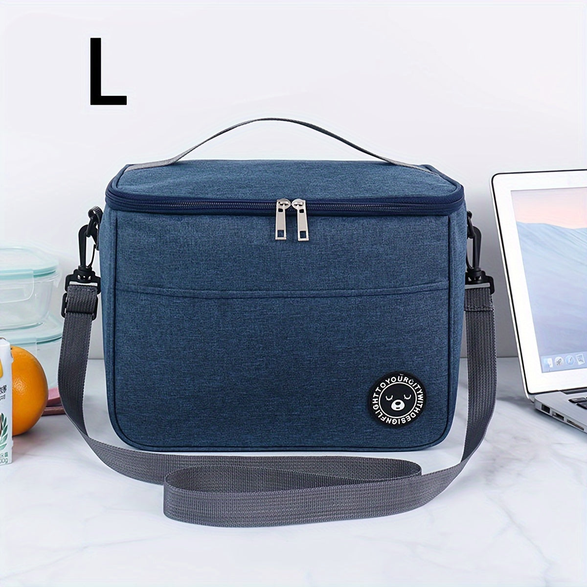 Bolsa de almuerzo aislada y a prueba de fugas de gran capacidad con diseño de animales para oficina y viajes