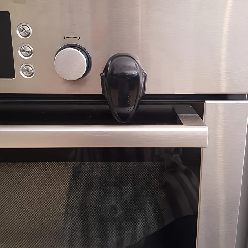 Bolalar xavfsizligi qulflari to'plami, pech, shkaf, chiroq uchun bolalar xavfsizligi qulfi, qora, oq, ftalatdan ozod