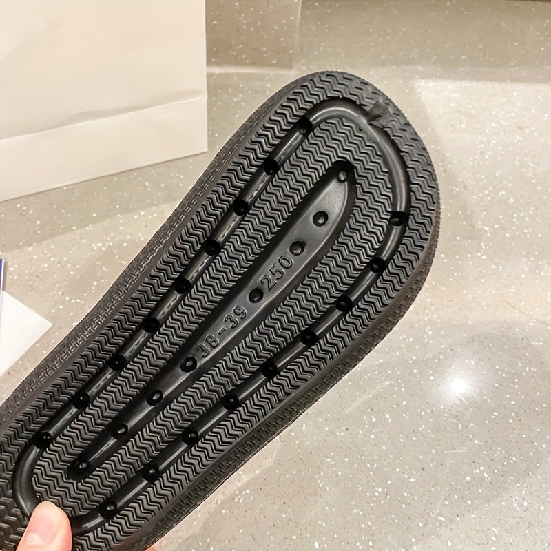 Ayollar uchun EVA flip-floplar, yostiqlangan ichki oyoq kiyimlari, ichki va tashqi foydalanish uchun