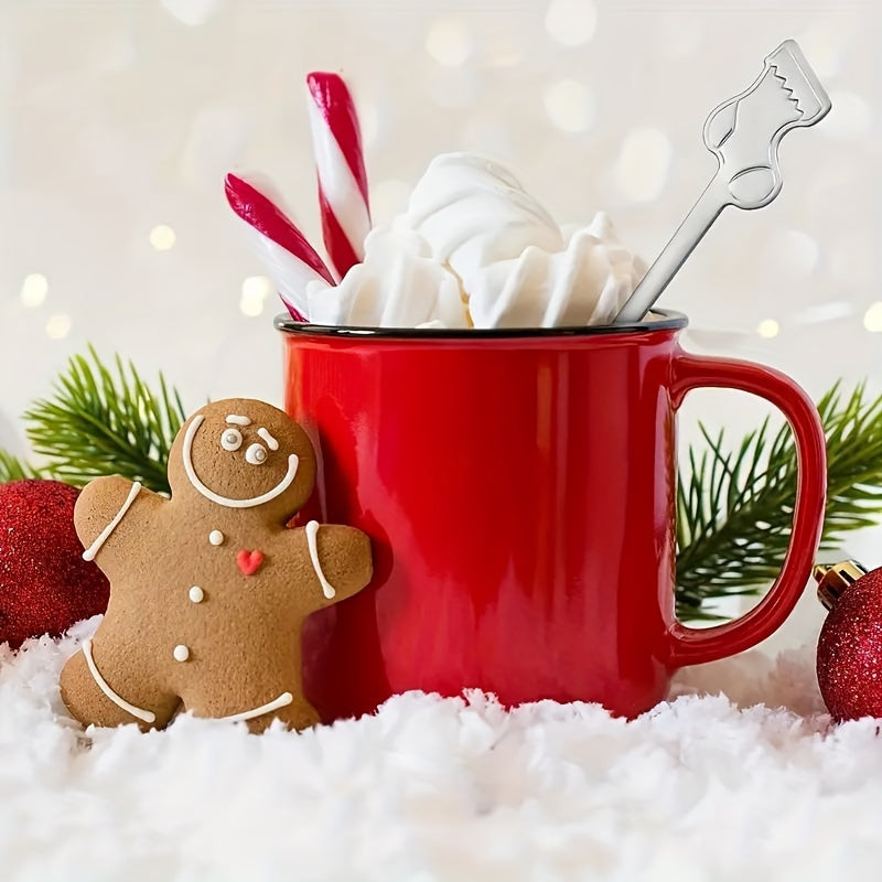 Set of 12/20 Stainless Steel Christmas Mini Spoons for Coffee Tea Cocktails