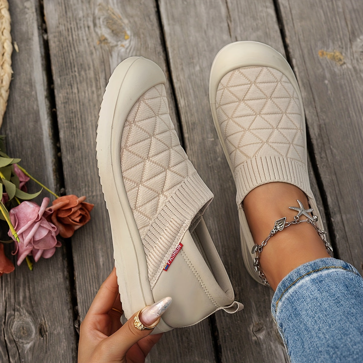 Zapatillas ligeras para mujer de estilo casual para todas las estaciones