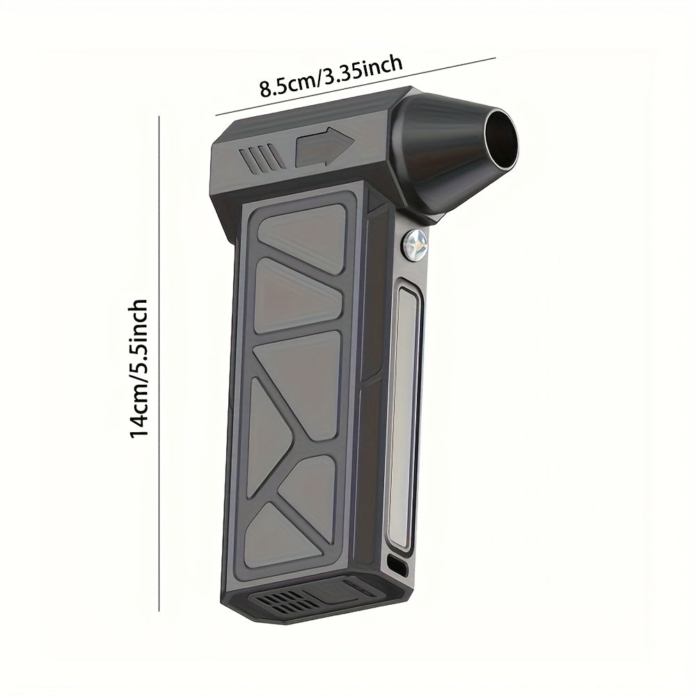 Multi-Function Portable Fan with USB Rechargeable Turbo Mode and Built-in Light