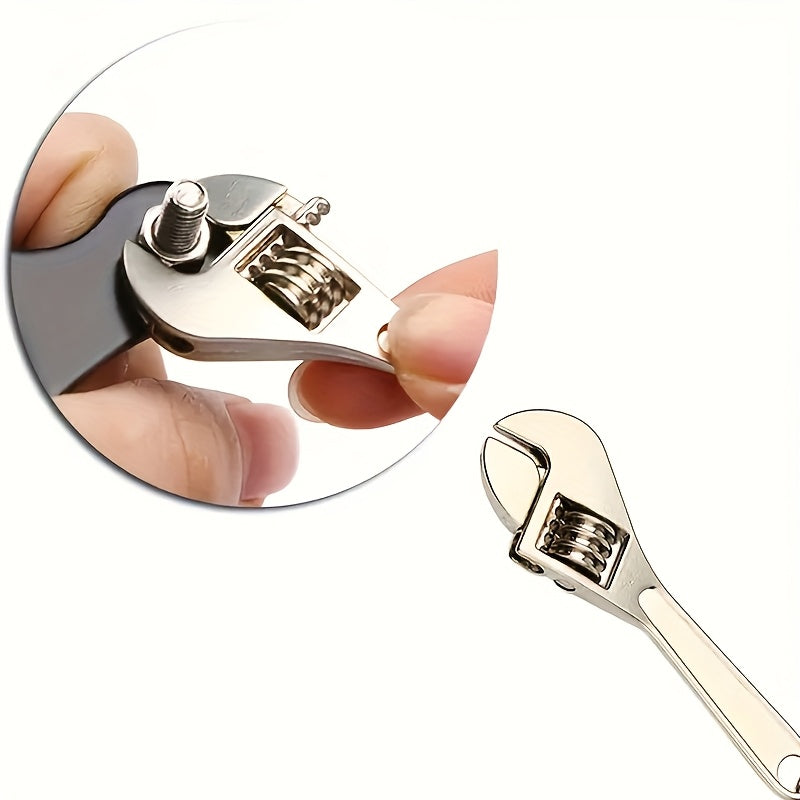 Mini Portable Screwdriver Set with Keychain Adjustable Metal Pocket Tool for Camping Car Bicycle