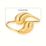 Zarif Bo'sh Dizaynli Paslanmaydigan Po'lat Suv Tomchisi Bilaguzuk - Partiyalar, Sayohatlar va Uchrashuvlar uchun Ideal.