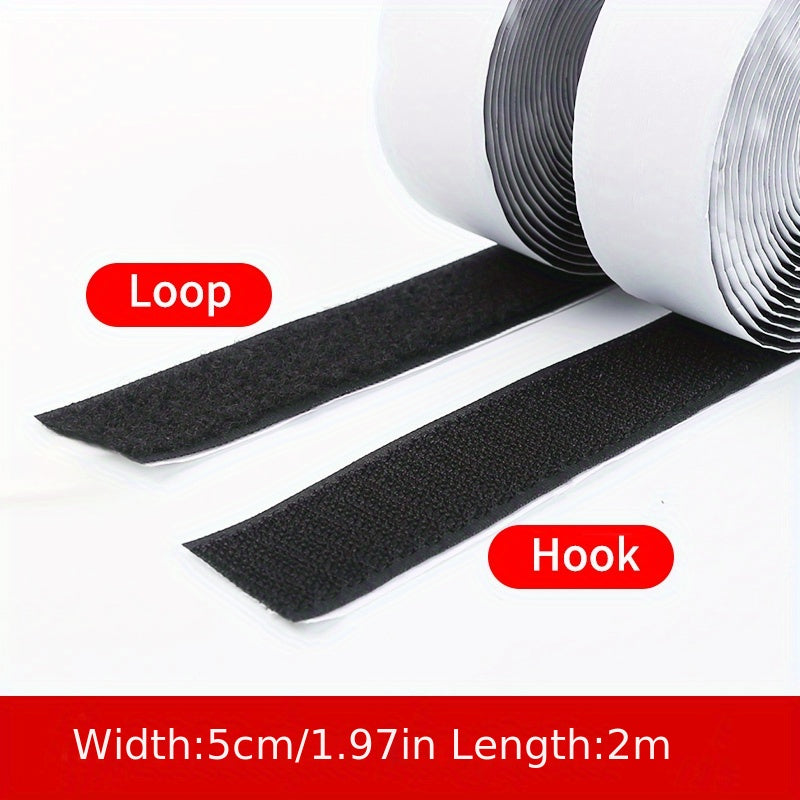 2-Meter Long Hook and Double-Sided Tape for Home Office Car Mounts