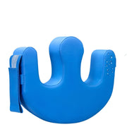 Memory Foam Bedroll Pillow for Elderly Blue Contoured Support