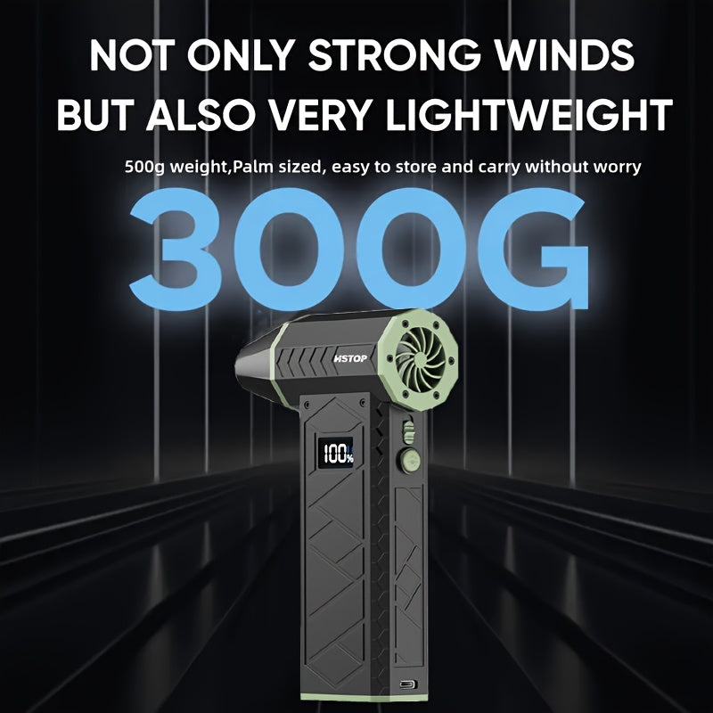 Handheld Dust and Snow Blower Portable USB Rechargeable with Adjustable Speeds