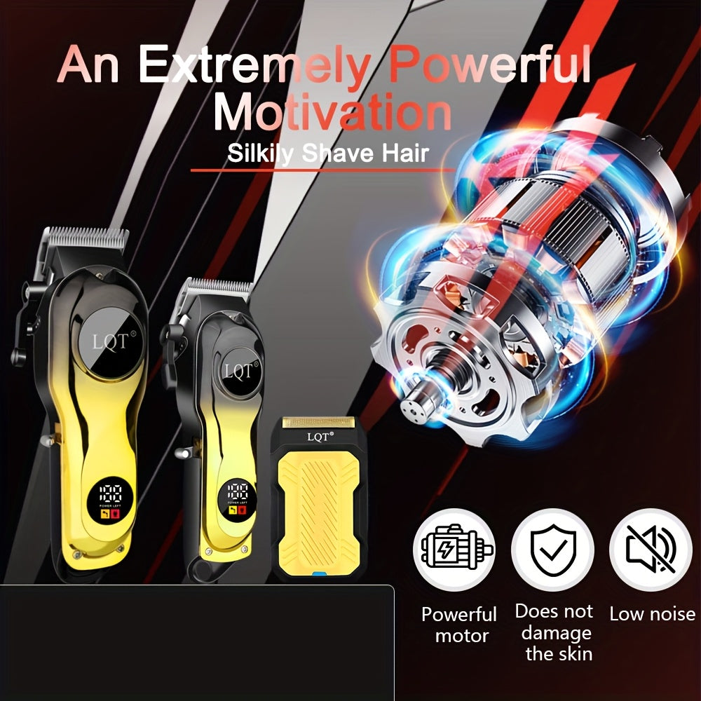 Afeitadora eléctrica inalámbrica con recortadora, recargable por USB para hombres