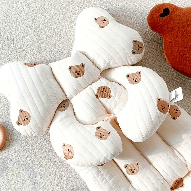 Baby Stroller Seat Cushion Autumn Winter Thickened Baby Cotton Embroidery