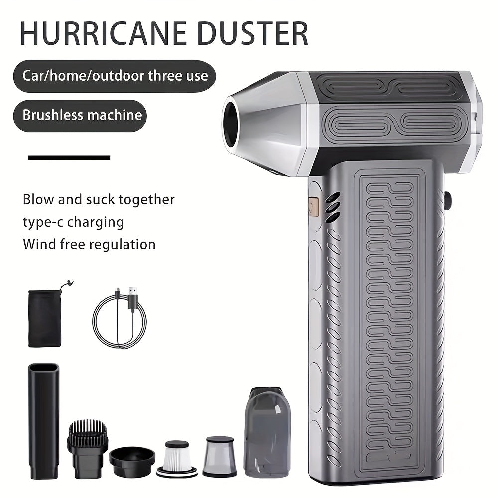 High-Speed Mini Turbo Jet Fan Handheld Vacuum Cleaner with 13 Million RPM Rechargeable Lithium Battery