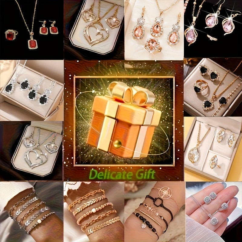 Женский элегантный классический набор ювелирных украшений, сюрпризы для подарков и вечеринок