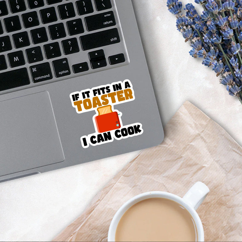 Si cabe en una tostadora, puedo cocinar en superficies como vinilo, termo para portátil, vaso, adorno de Navidad a prueba de agua
