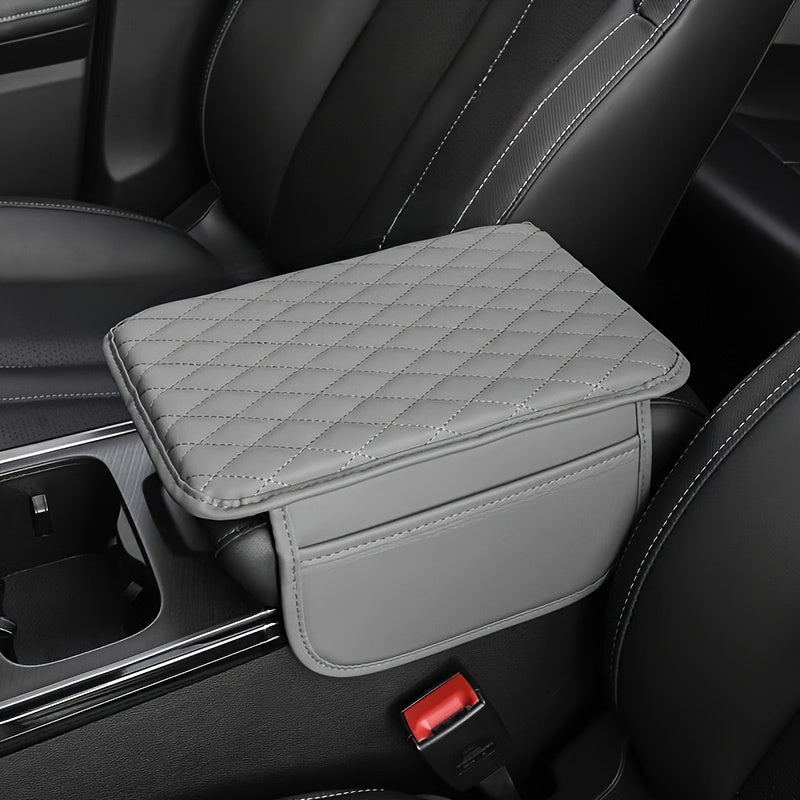 Car Interior Accessory Armrest Storage Box with Pockets Dustproof Non-Slip