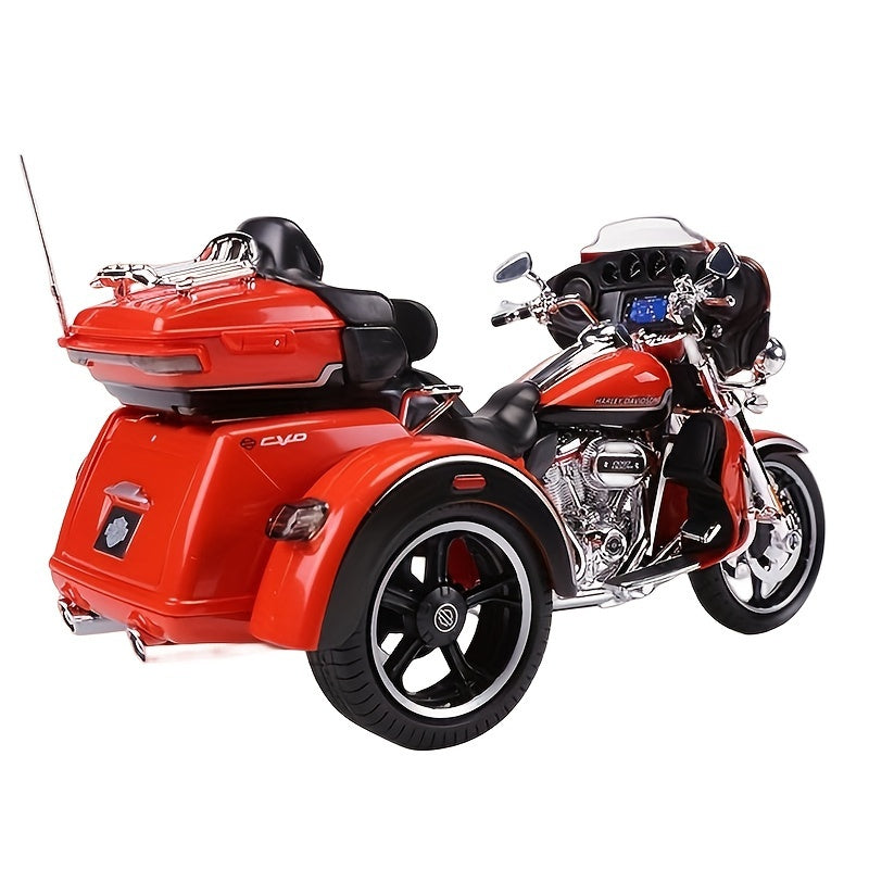 12 Scale Harley-Davidson CVO Tri Glide 2021 Trike Diecast Model Toy for Ages 3-6 Durable Plastic