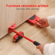 5-ta bo'lak mebel ko'tarish to'plami, 150kg yuklash quvvati va 360-daraja burilish g'ildiraklari bilan