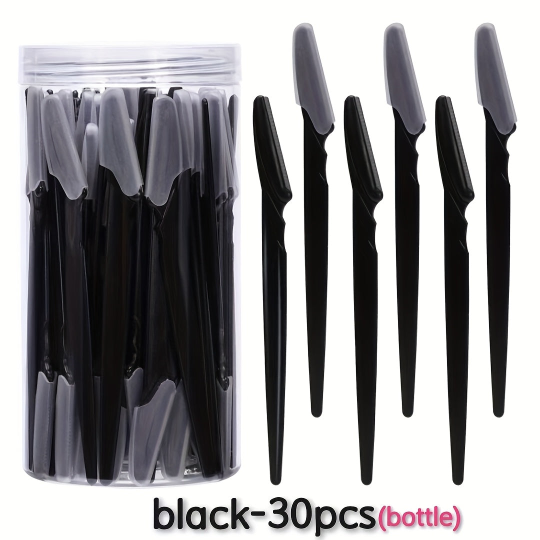 ko‘p rangli qoshlarni tozalash uchun set, xavfsizlik pichog‘i bilan soch olib tashlash trimmeri