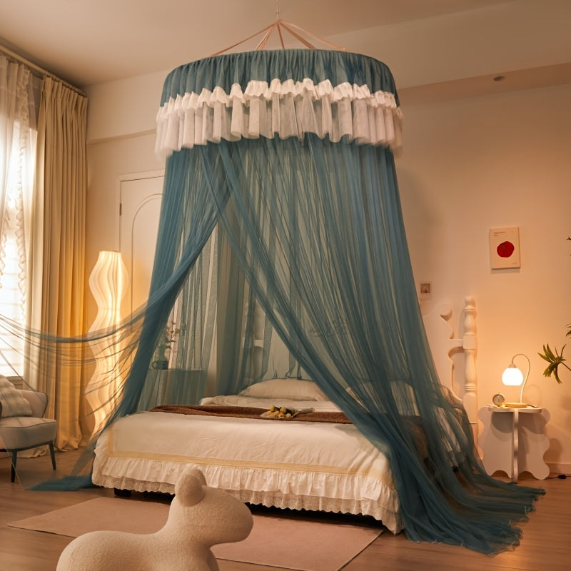 1 dona Dome Chivin Tarmog'i, Uyda Shifrlash, Bepul o'rnatish, Tozalash oson, Princess uslubi, Yotoqxona va Mehmonxona uchun bezak, To'rt fasl foydalanish.