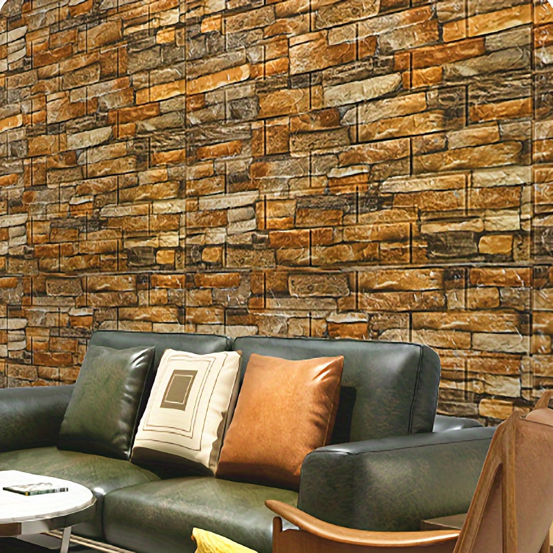 3D Stereo Brick Wall Stickers Waterproof Oilproof Self-Adhesive Indoor Decor 20 50 100 Pieces