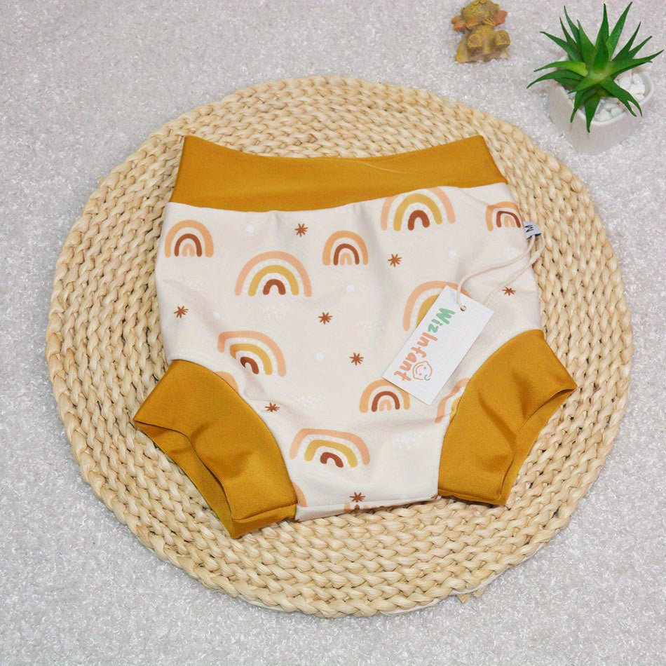 Infant Reusable Leakproof Swim Diaper S/M/L High Waist Sunproof Washable