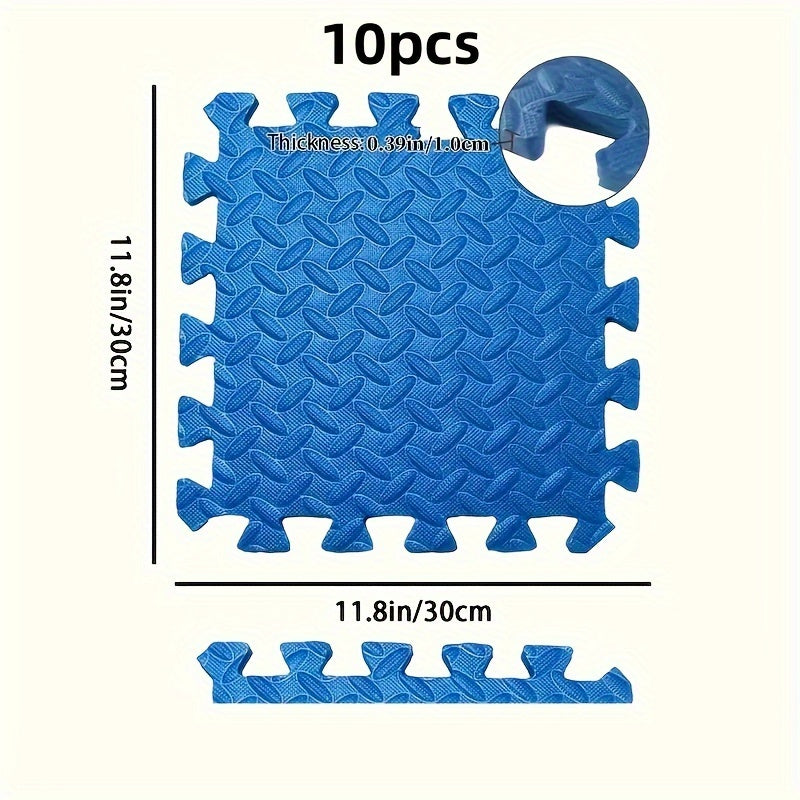 Foam Play Mats 10-Pack for Children Non-Slip Waterproof Climbing 30cm x 30cm