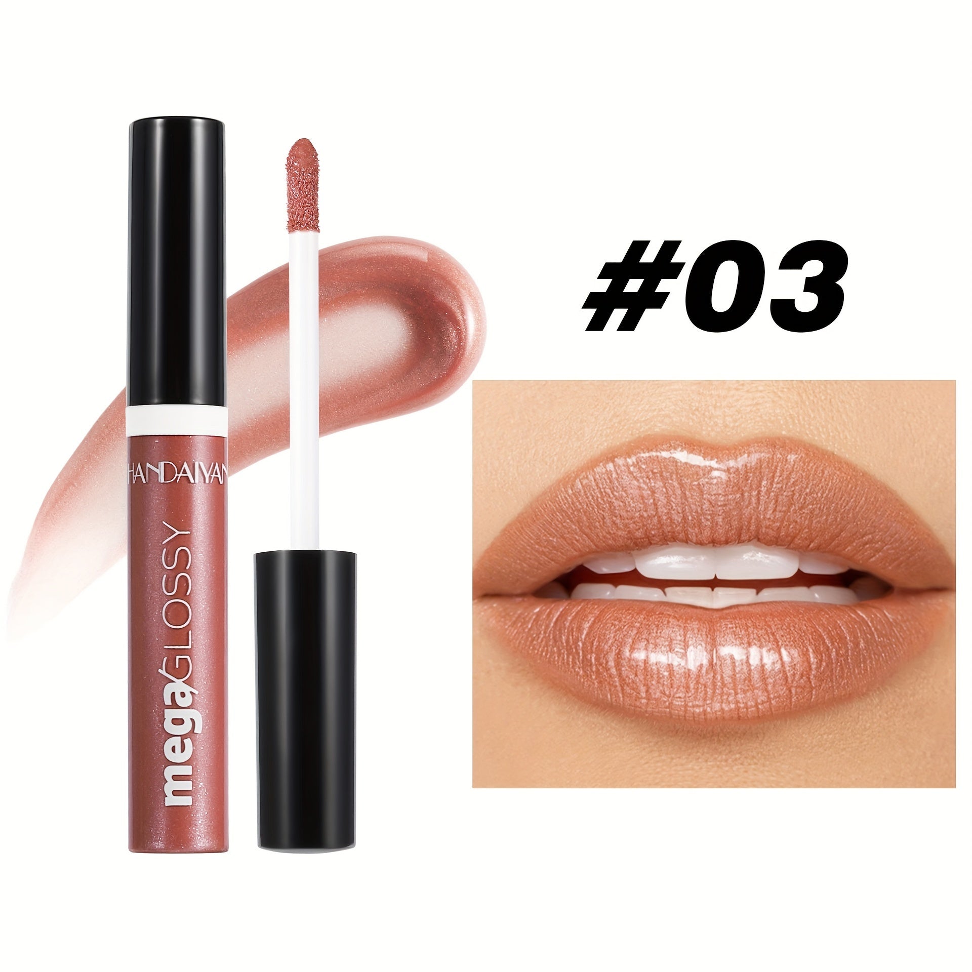 Women Shine Lip Gloss 8 Colors Long-Lasting Moisturizing Sparkling Lipstick